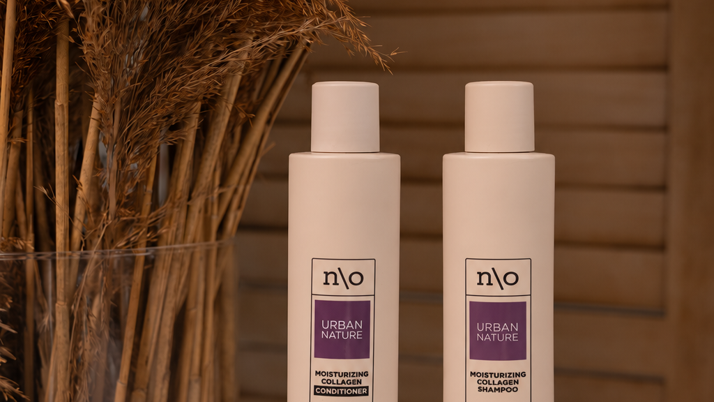 N\O Urban Nature: N\O Moisturizing Collagen - Зволожувальний шампунь і кондиціонер з колагеном для сухого волосся, пошкодженого фарбуванням, освітленням та хімічною завивкою
