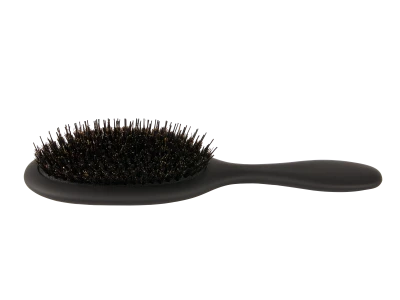 Плоска кругла щітка чорна